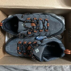 Columbia Men's Charcoal and Rust Waterproof Hiking Shoes